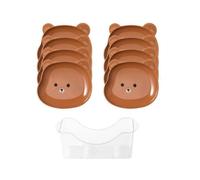 Sirxlevcy Simpatico un Forma di Orso Sputo Piatto di Vassoio Della Spazzatura del Desktop Snack Residui di Piatto di Frutta da Cucina