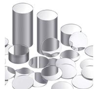 Sirxlevcy Specchio Rotondo Acrilico di Dimensioni Mini Adesivo Cerchi per Specchi Rotondi Piccoli Piastrelle per Specchi Artigianali per (100 Pezzi, 1 Pollice) Durevole Facile Installazion