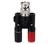 Sirxlevcy Spina BNC Spina A Banana da 4 Mm Connettore Splitter Spina BNC A Adattatore per Presa Jack Femmina A Banana da 2 X 4 Mm