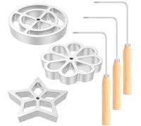 Sirxlevcy Stampo Bunuelos con Manico, Stampo per Biscotti Bunuelos In Metallo, Set di Stampi In con Staccabile, per La Cottura al Forno