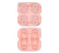 Sirxlevcy Stampo per Cubetti di Ghiaccio Pinguino, Vassoio per Cubetti di Ghiaccio Dalle Forme Divertenti, Crea 4 Graziose Palline di Ghiaccio Pinguino per Bevande, Cocktail, Caffè, Facile da U