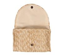 Sirxlevcy Straw Frizione per Le Donne Da Spiaggia Estate, Portafogli Da Sposa Portafoglio Colore: