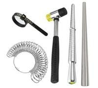 Sirxlevcy Strumento per Misurare Gli Anelli, Mandrino In Metallo, per Misurazione, Mandrino In Alluminio con In Acciaio per La Misurazione Delle