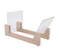 Sirxlevcy Supporto per Dischi nel Vinile, estremità nel Acrilico, Mostra I Tuoi Singoli e LP nel Questa unità Rack Portatile