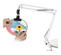 Sirxlevcy Supporto per Telaio da Ricamo Pieghevole in Metallo Supporto per Telaio da Ricamo Parte Superiore Adatta per Progetti di Ricamo con Telaio da Ricamo B