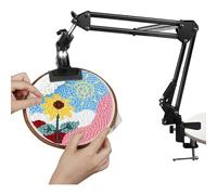 Sirxlevcy Supporto per Telaio da Ricamo Pieghevole in Metallo Supporto per Telaio da Ricamo Parte Superiore Adatta per Progetti di Ricamo con Telaio da Ricamo A