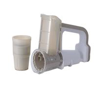 Sirxlevcy Tagliaverdure Elettrico Multifunzionale, Grattugia per Formaggio, Affettatrice, Tagliaghiaccio Tritato, Gadget da Cucina, Grigio