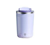 Sirxlevcy Tazza con Agitazione Automatica, Tazza per Miscelare Caffè e Latte, Frullatore Elettrico, 400 Ml Viola