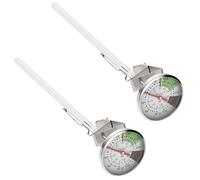 Sirxlevcy Termometro Tascabile per Schiuma di Latte A Lettura Istantanea con Quadrante da 1 Pollice e Clip per Sonda da 5 Pollici, per Bevande al Caffè, Latte al Cioccolato