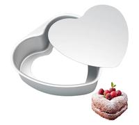 Sirxlevcy Tortiera A Forma di Cuore da 8 Pollici, Tortiera A Cuore In Alluminio, Stampo per Teglia A Cerniera Antiaderente per Torte