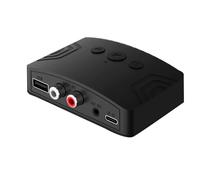 Sirxlevcy Trasmettitore Ricevitore Audio Bluetooth 5.3 3,5 mm AUX USB Musica Stereo Adattatore Audio Wireless per PC Altoparlante per Auto Durevole Facile da Usare