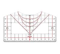 Sirxlevcy Tshirt Righello Righello Acrilico per Allineamento T-Shirt Righello Design Centrato T-Shirt Strumento di Misurazione Righello Acrilico per Tutte Le Taglie