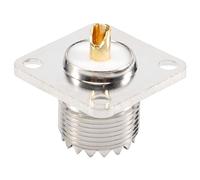 Sirxlevcy UHF SO-239 Femminile Jack Quadrato Solder Cup coassiale Connettore per Ham Radio