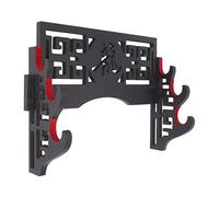 Sirxlevcy Velvet Protect Sword Supporto da Parete Supporto per Espositore con Strisce di Feltro per Katana Wakizashi (3 Tier Dragon)