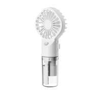 Sirxlevcy Ventola Portatile Portatile Nebulizzatore D'Acqua Ventilatore Dormitorio per Studenti Mini Ventilatore Forniture Estive Strumento di Raffreddamento per Esterni, Bianca