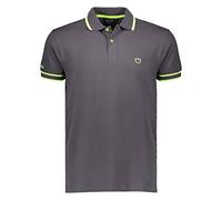 Siry Work Baci&ABBRACCI Polo Uomo BAM1421-95% Cotone 5% Elastan (L, Piombo)