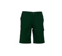 Siry Work Bermuda Uomo Cargo da Lavoro in Cotone e Elastan, Leggero, Elasticizzato, Resistente all'Usura, Cuciture Triplo ago, Taschino Porta Monete e Porta Metro (Verde-XL)