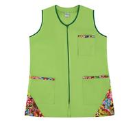 Siry Work Casacca Donna da lavoro Senza Maniche art. VALERY 35% Cotone 65% Poliestere MADE IN ITALY. Ideale nel settore alberghiero, estetico, alimentare e benessere (S, VERDE-F35)