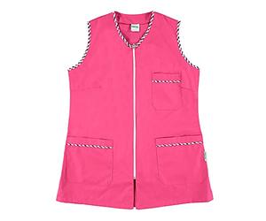 Siry Work Casacca Donna da lavoro Senza Maniche art. VALERY 35% Cotone 65% Poliestere MADE IN ITALY. Ideale nel settore alberghiero, estetico, alimentare e benessere (M, FUCSIA)