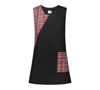 Siry Work Grembiule Donna Art. FRESIA 35% Cotone 65% Poliestere Taglia Unica MADE IN ITALY Ideale per Maestra, Alimentari, Parrucchiera, Estetista, Impresa di pulizie (NERO - N38)