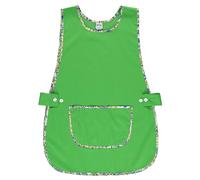 Siry Work Grembiule Scuola Infanzia, Cucina Donna, Taglia Unica, Regolabile in Vita con Due Bottoni che lo Rendono Facile da Indossare, Made in Italy, Art. Dalia (V06-VERDE)