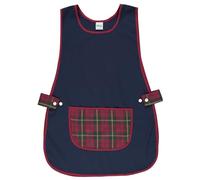 Siry Work Grembiule Scuola Infanzia, Cucina Donna, Taglia Unica, Regolabile in Vita con Due Bottoni che lo Rendono Facile da Indossare, Made in Italy, Art. Dalia (Blu-Q03)