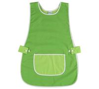 Siry Work Grembiule Scuola Infanzia, Cucina Donna, Taglia Unica, Regolabile in Vita con Due Bottoni che lo Rendono Facile da Indossare, Made in Italy, Art. Dalia (Verde-Pois)