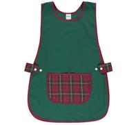 Siry Work Grembiule Scuola Infanzia, Cucina Donna, Taglia Unica, Regolabile in Vita con Due Bottoni che lo Rendono Facile da Indossare, Made in Italy, Art. Dalia (Q05-VERDE)