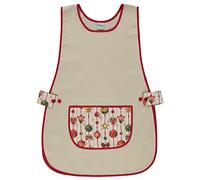 Siry Work Grembiule Scuola Infanzia, Cucina Donna, Taglia Unica, Regolabile in Vita con Due Bottoni che lo Rendono Facile da Indossare, Made in Italy, Art. Dalia (Sabbia-F62)