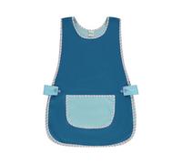 Siry Work Grembiule Scuola Infanzia, Cucina Donna, Taglia Unica, Regolabile in Vita con Due Bottoni che lo Rendono Facile da Indossare, Made in Italy, Art. Dalia (A221-AZZURRO)