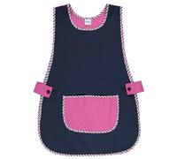 Siry Work Grembiule Scuola Infanzia, Cucina Donna, Taglia Unica, Regolabile in Vita con Due Bottoni che lo Rendono Facile da Indossare, Made in Italy, Art. Dalia (Blu-Glicine)