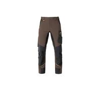 Siry Work KAPRIOL Dynamic Pantaloni da Lavoro per Giardiniere e Carpentiere Elasticizzati Idrorepellenti con Pannelli di Rinforzo sulle Ginocchia (Moro-L)