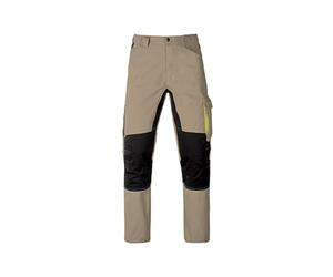 Siry Work Kapriol Pantaloni Trousers da Lavoro Kavir in Robusto Tessuto Misto Cotone Leggero e Resistente Tasche Cargo, Porta Metro, Porta Penna, Porta Ginocchiere, vestibilità Slim (Beige-S)
