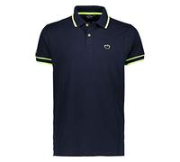 Siry Work Polo Uomo Mezza/Manica Baci&ABBRACCI 95% Cotone 5% Elastan BAM2566/C Taglie Forti (BLU-6XL)