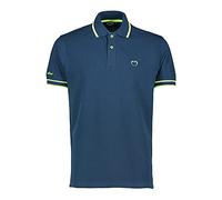 Siry Work Polo Uomo Mezza/Manica Baci&ABBRACCI 95% Cotone 5% Elastan BAM2566/C Taglie Forti (OLTREMARE-5XL)