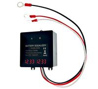 SiRyder Equalizzatore Batteria 24V, 2 x 12V Batterie Balancer Bilanciatore Batteria Display Digitale Equalizzatore Batteria Bilanciatore con Display LED per Batteria al Litio Piombo Acido
