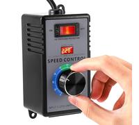SiRyder Regolatore di Velocità 220V,4000W 10A Regolatore di Tensione Temperatura Motore Fan Speed Controller Regolatore di Velocità del Motore Dimmer per Mediante Smerigliatrice Angolare,Soffiatore