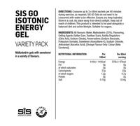 Sis go isotonic energy gel 7 pack variety packs 60ml