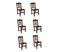 SISA srl Sedie Sala Da Pranzo 6 Pezzi, Sedie Cucina Legno, Arredamento Casa, Mod