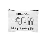 Sisadodo Borsa organizer per cavi da viaggio per donne e uomini, accessori tecnologici elettronici, borse di stoccaggio con cerniera per caricabatterie cavi spine, Borsa di ricarica 2