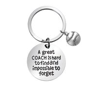 Sisadodo Portachiavi per allenatore, regalo di ringraziamento per allenatori, regalo di pensione per allenatore che lascia regali, Allenatore di baseball, S