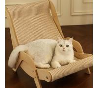 Sisal Cat Chair sedia a sdraio per gatti in legno Pet-Friendly multifunzionale Cat Scratcher Cat Scratch Chair per giocare a forniture per gatti