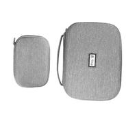 SISAV Custodia da viaggio per elettronica, impermeabile, multifunzione, per caricabatterie, telefono, auricolari, cavi USB, portatile, per accessori da viaggio, grigio