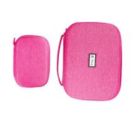 SISAV Custodia da viaggio per elettronica, impermeabile, multifunzione, per caricabatterie, telefono, auricolari, cavi USB, portatile, per accessori da viaggio, colore rosso