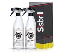 Sisbrill Ybony, Rinnova, ripara e ripristina Le plastiche deteriorate o biancastre - Ravviva i Pneumatici - Fornisce Ultra-lucentezza - Resistente alla Pioggia - 2 unità