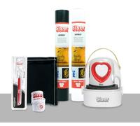 Siser Baby Press Pacchetto Essential - Include Pressa a Caldo Mini, 2 Rotoli di Termovinile EasyWeed, Accessori per Applicazione e Trasferimento