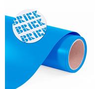 Siser Brick 600 - Vinile a trasferimento termico, foglio da 50,8 x 30,5 cm (blu fluorescente), compatibile con Siser Romeo/Juliet e altre frese professionali o artigianali, HTV 3D, certificato CPSIA