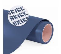 Siser Brick 600 vinile a trasferimento termico, rotolo da 30 cm x 0,9 m (blu navy, esagonale #414C60), compatibile con Siser Romeo/Juliet e altre taglierine professionali o artigianali, 3D HTV -
