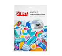 Siser Carta Adesiva Stampabile A4 - 10 fogli vinile OPACA (matt) per stickers -carta adesiva waterproof compatibile con stampanti inkjet e plotter da taglio