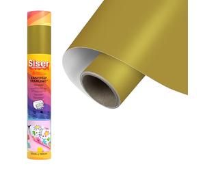 Siser EasyPSV Starling - Vinile Adesivo Permanente Gold Gloss 150 x 30 cm, Per Personalizzare Oggetti e superfici rigide, Compatibile Con Plotter Da Taglio, Lavabile in Lavastoviglie
